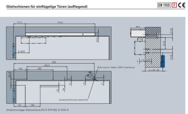 ECO Gleitschienenschließer TS 62–EN 2-5 EFR BG III